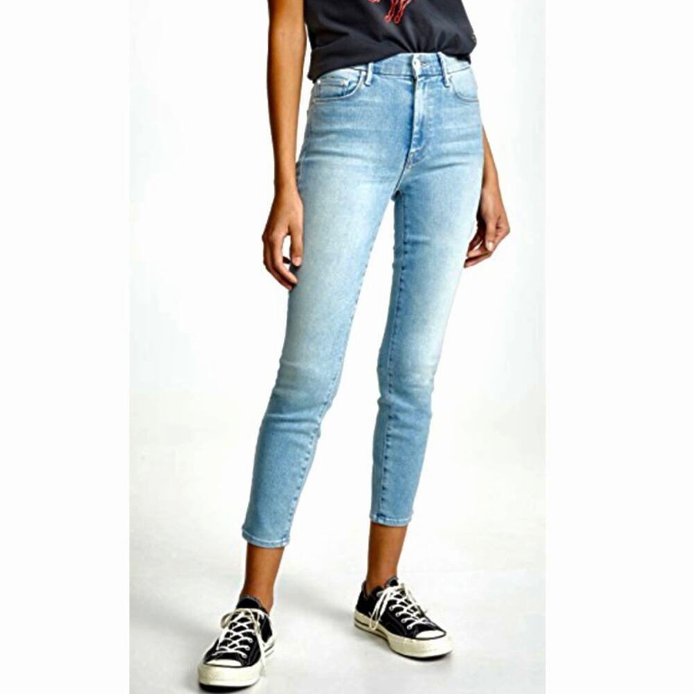 MOTHER High Waisted Looker Crop Jeans